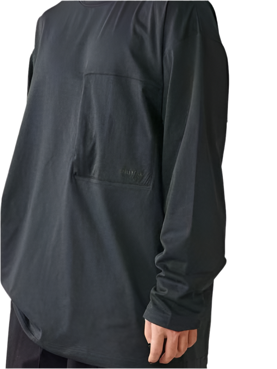 BLACK OAKLEY LONG SLEEVE TEE