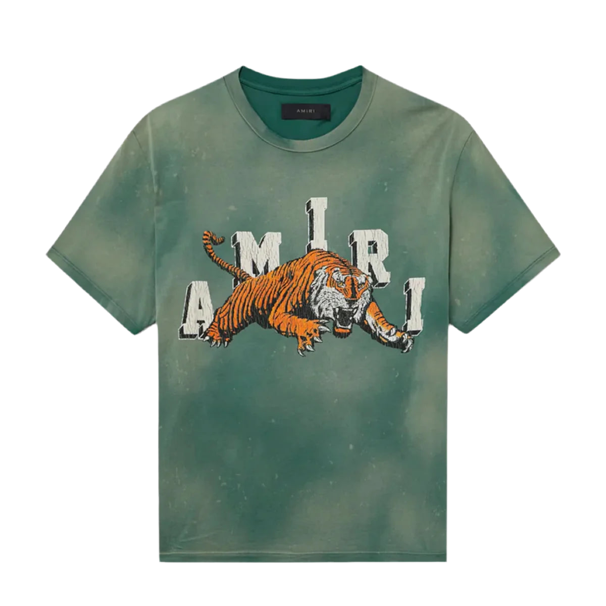 Amiri Vintage Tiger Tee Jade Green