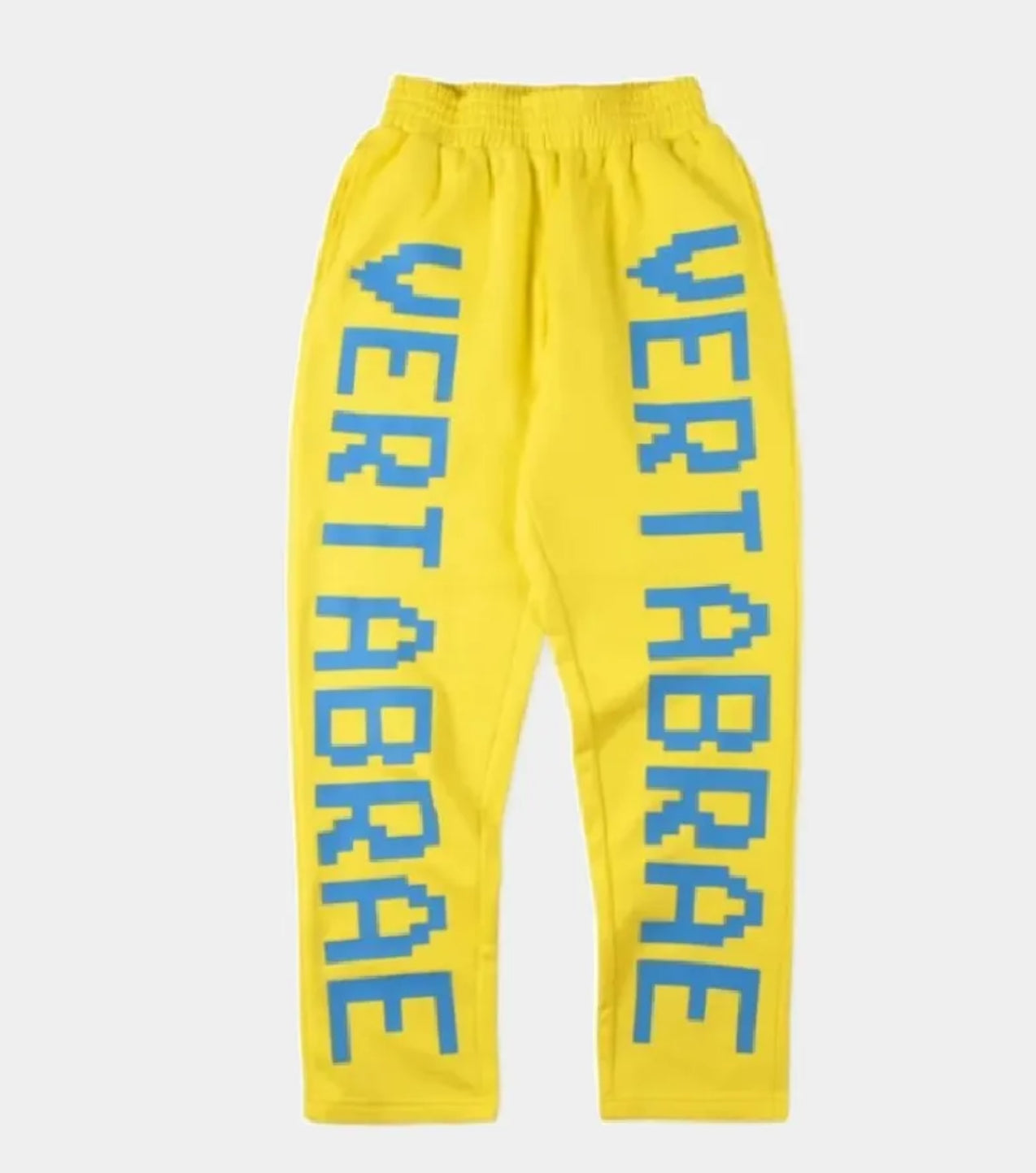 Vertabrae Double Logo Sweatpants Yellow
