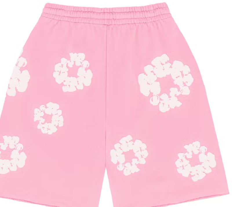 Denim Tears The Cotton Wreath Shorts
Pink