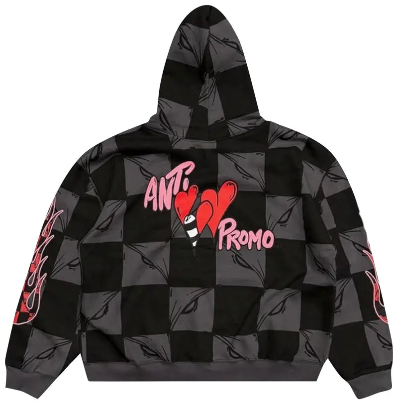 Matty Boy Anti Promo 99 Eyez FLAME Hoodie 'Black/Grey'