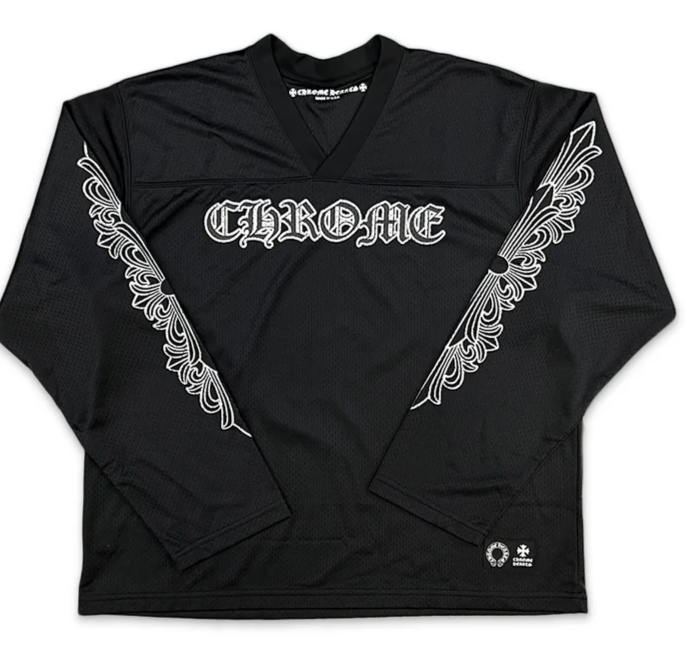CHROME HEARTS
SPORTS MESH LONG SLEEVE WARM UP JERSEY “BLACK”