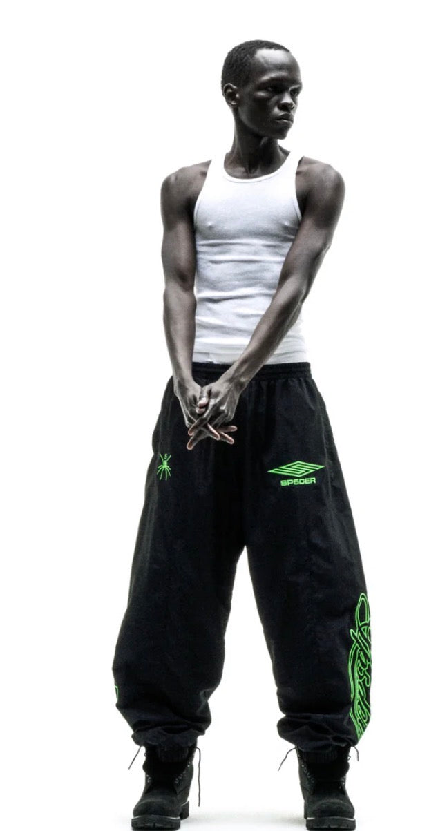BLACK SCRIPT WARM UP PANT SP5DER