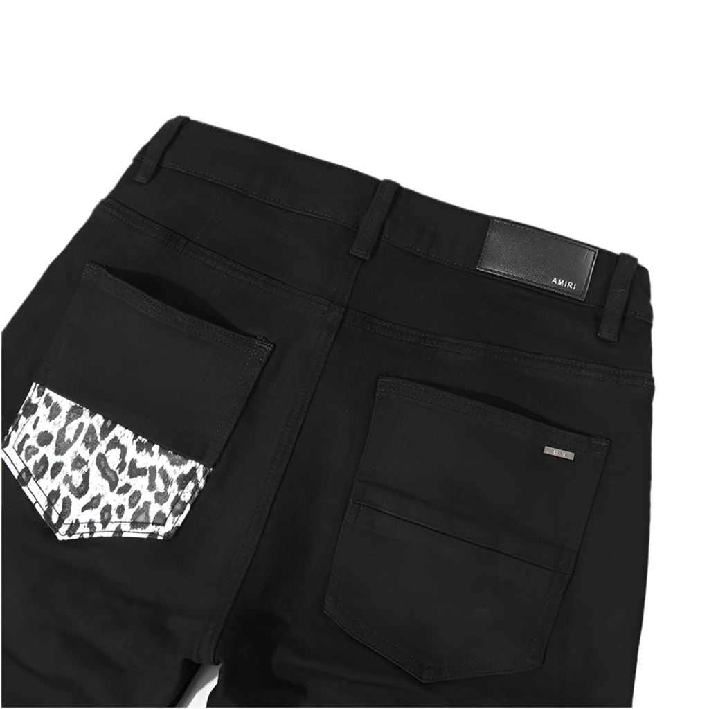 AMIRI
leopard-detail jeans