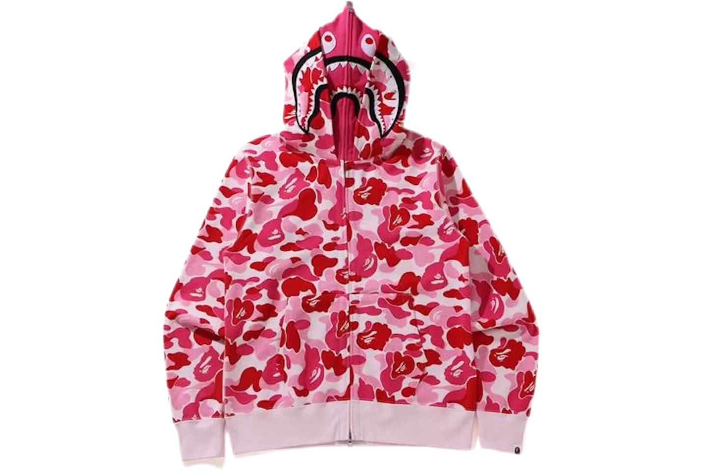 BAPE Big ABC Camo Shark Wide Full Zip Double Hoodie
Pink