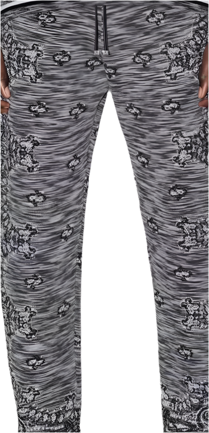 Amiri bandana wool knitted joggers