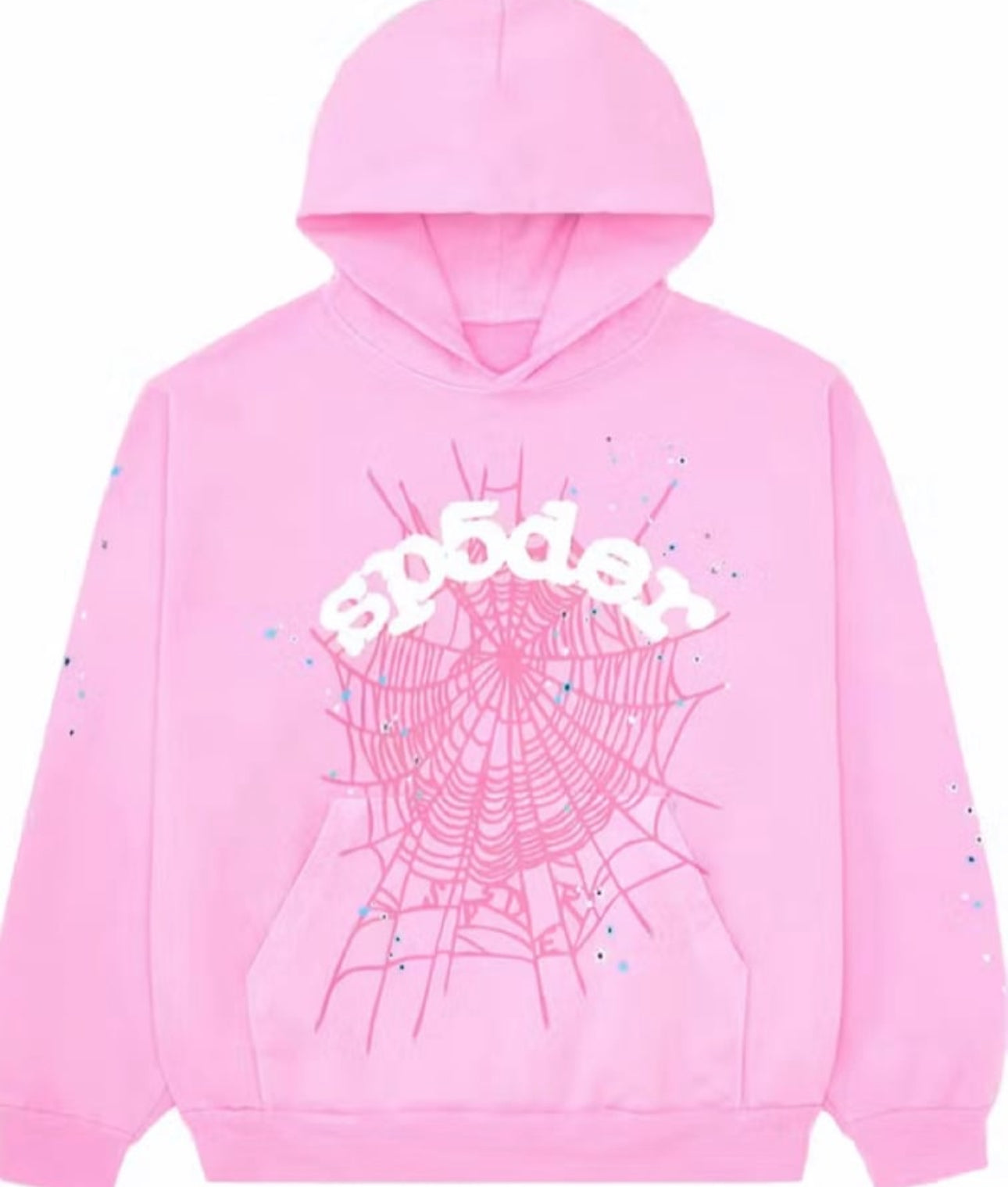 Sp5der OG Web Hoodie Pink