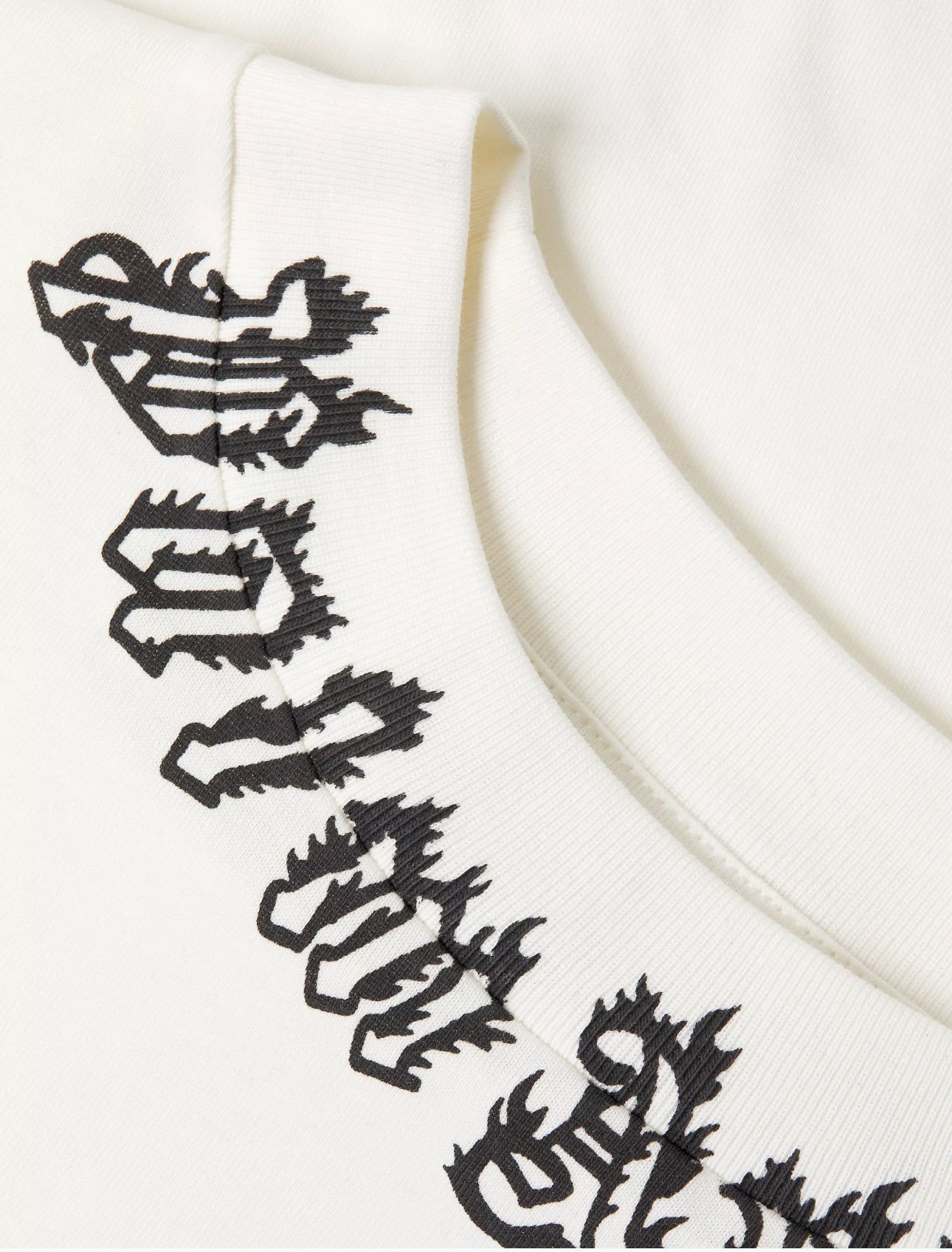 Palm Angels
Neck Logo T-Shirt Off White Black