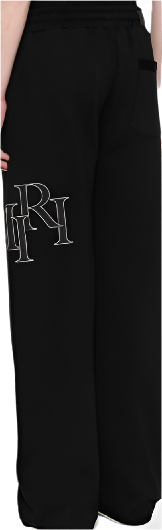 AMIRI STAGGERED SWEATPANT - Black