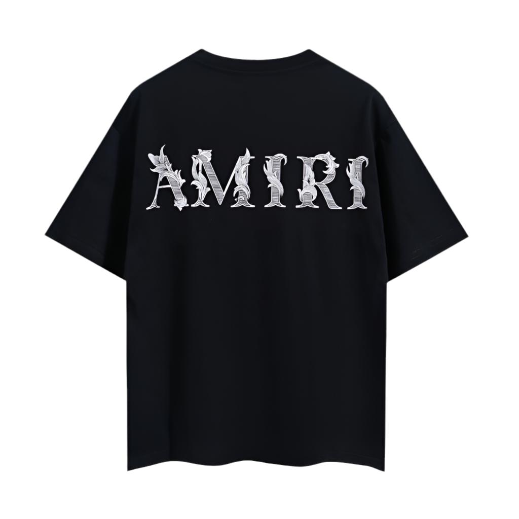Amiri Floral Tee Black