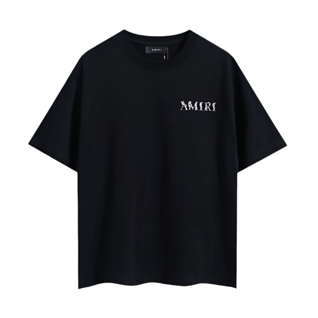 Amiri Floral Tee Black
