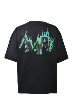 CRYSTAL AMIRI FLAMES OVERSIZED TEE