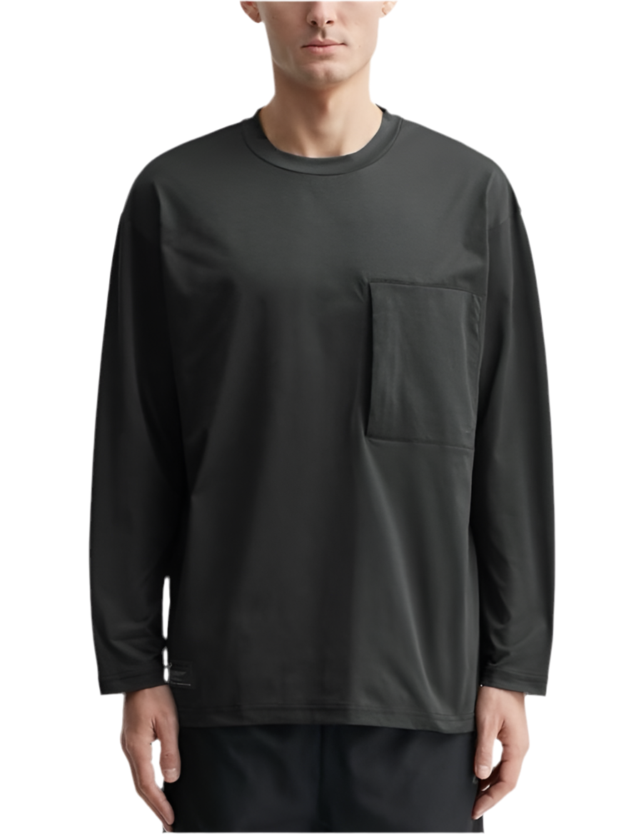 BLACK OAKLEY LONG SLEEVE TEE