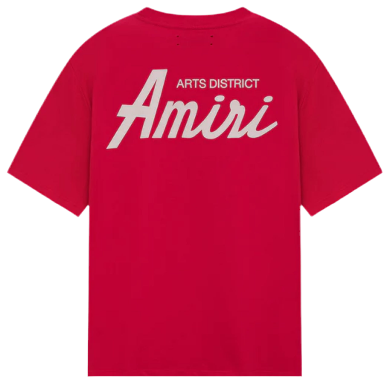 AMIRI CITY TEE Red x creme logo