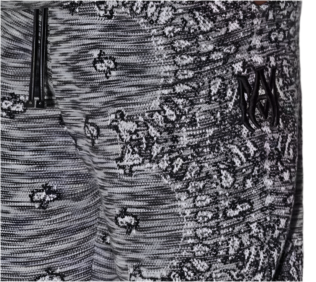 Amiri bandana wool knitted joggers