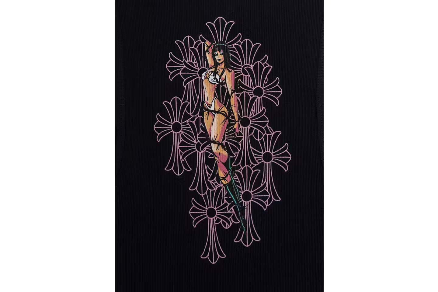 CHROME HEARTS DEADLY DOLL EXCLUSIVE TANK TOP BLACK