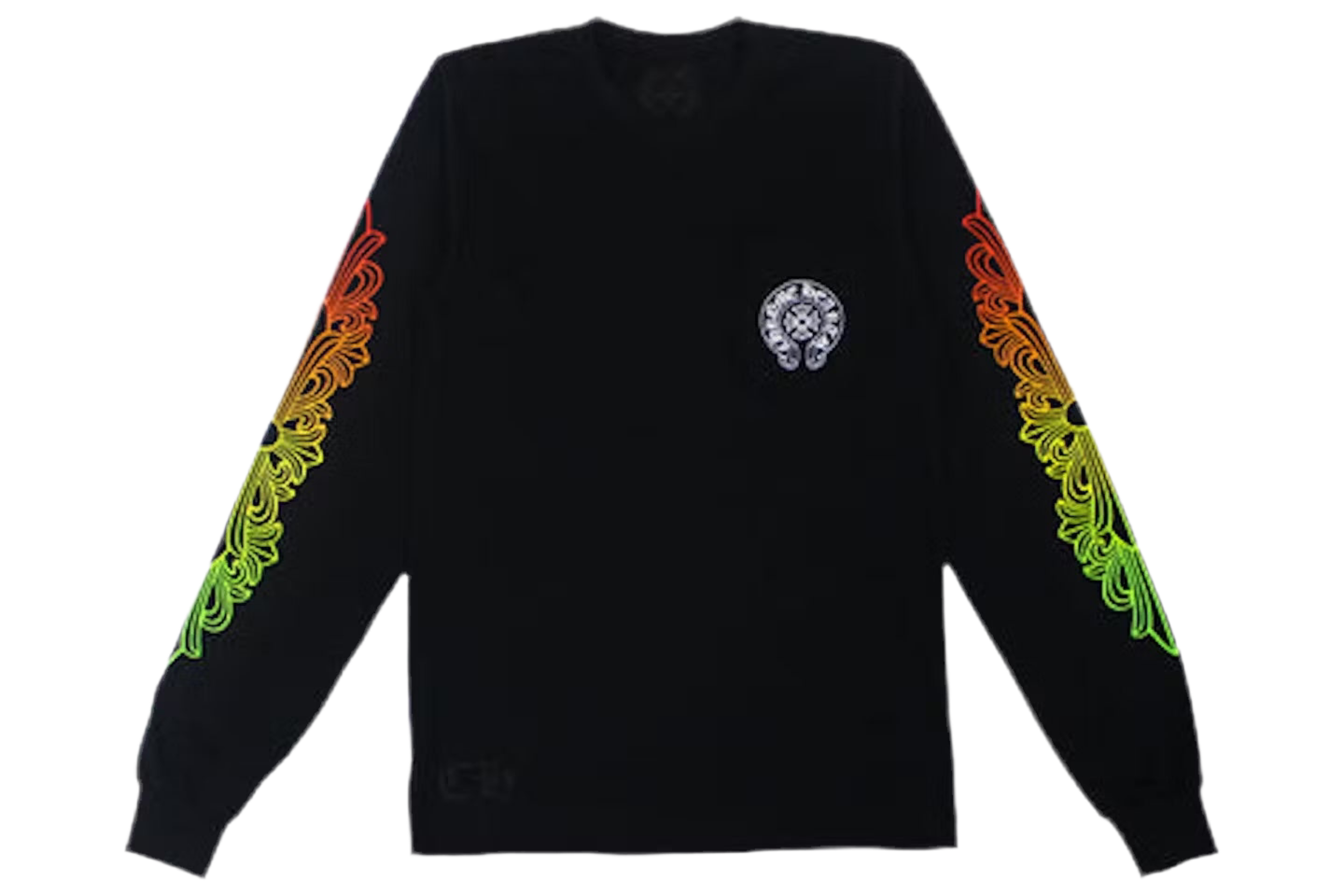 Chrome Hearts Floral Sleeve Gradient L/S T-shirt
Black