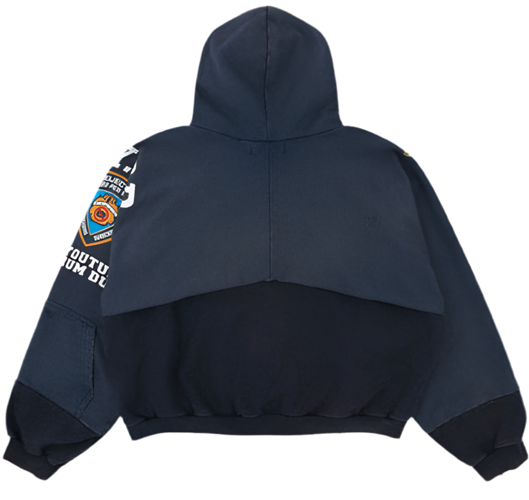 Project G/R Navy Zip Up Hoodie