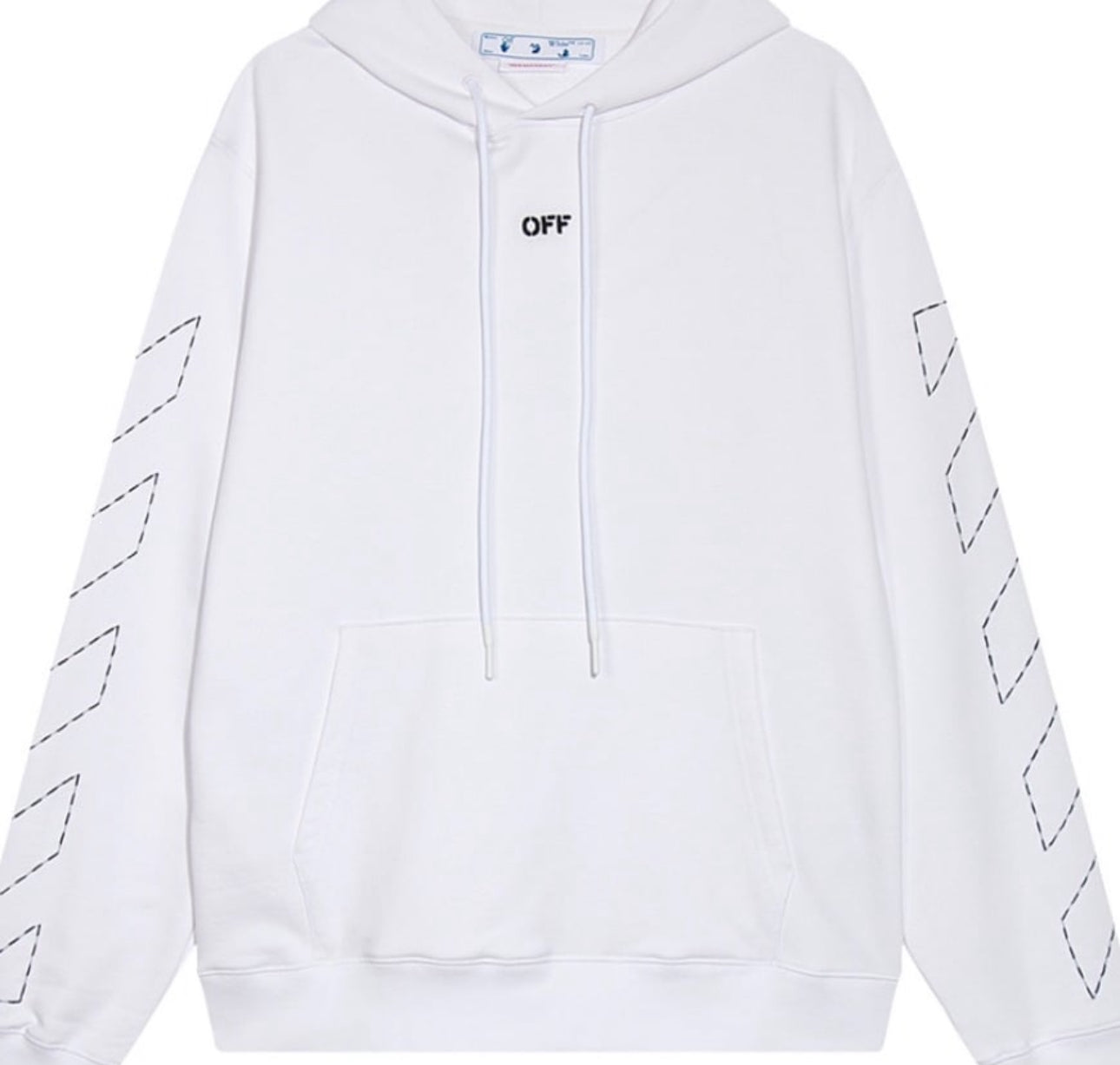 Stitch Arr Diags OFF WHITE hoodie White