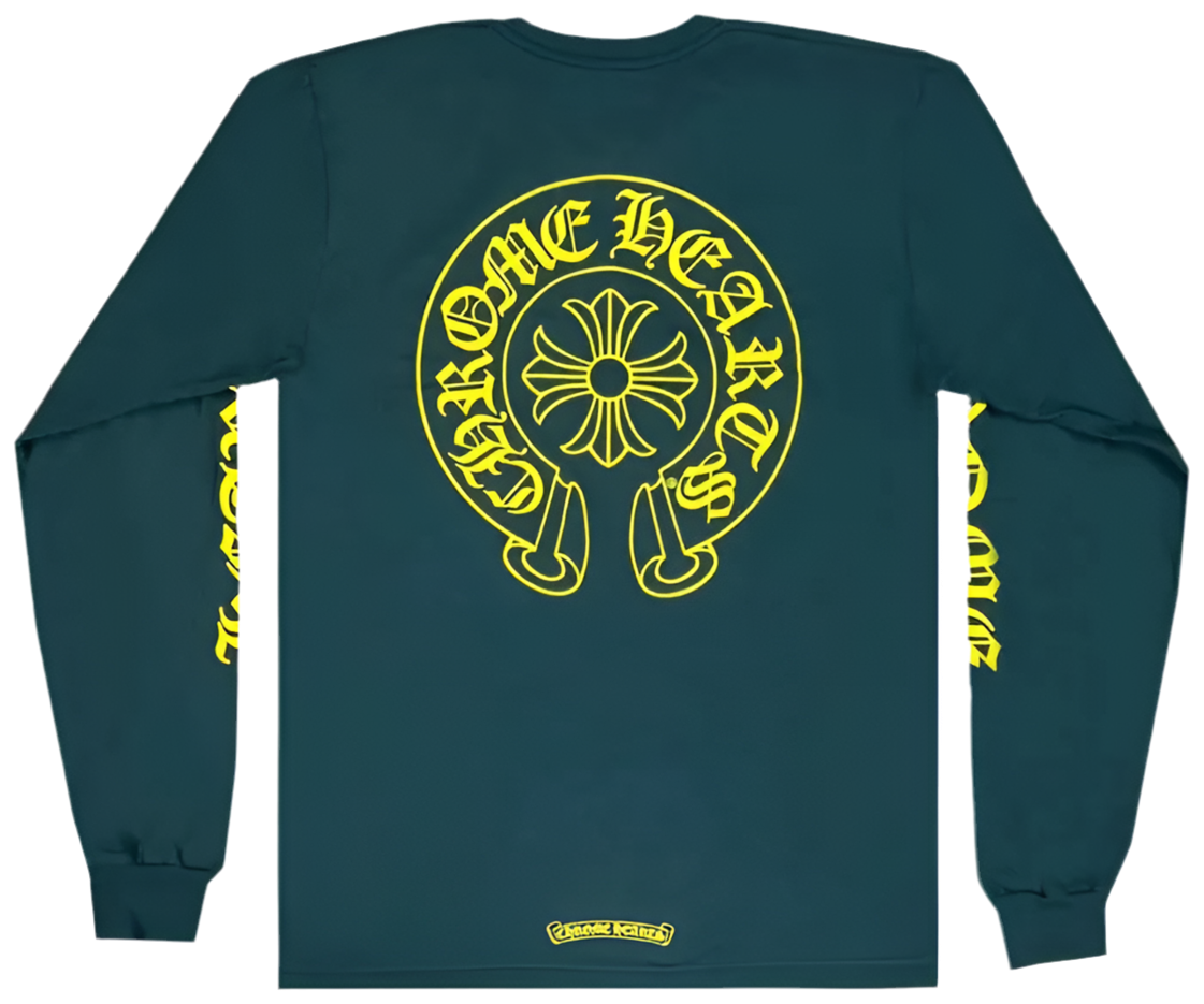 Chrome Hearts Horseshoe Long-Sleeve 'Green/Yellow'