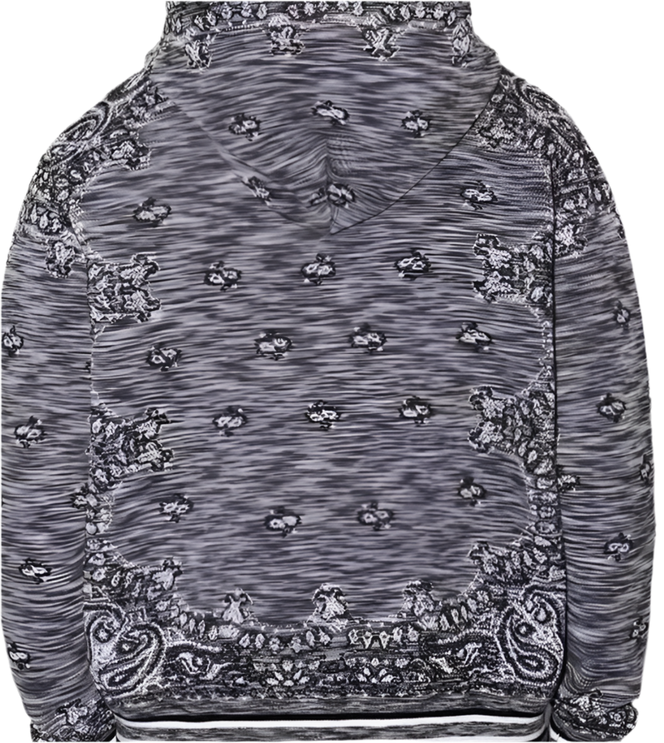 Amiri Bandana wool knitted hoodie