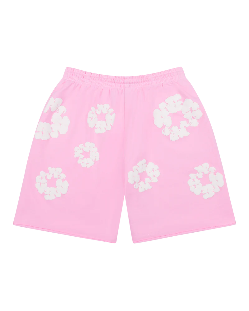 Denim Tears The Cotton Wreath Sweat Shorts Powder Pink