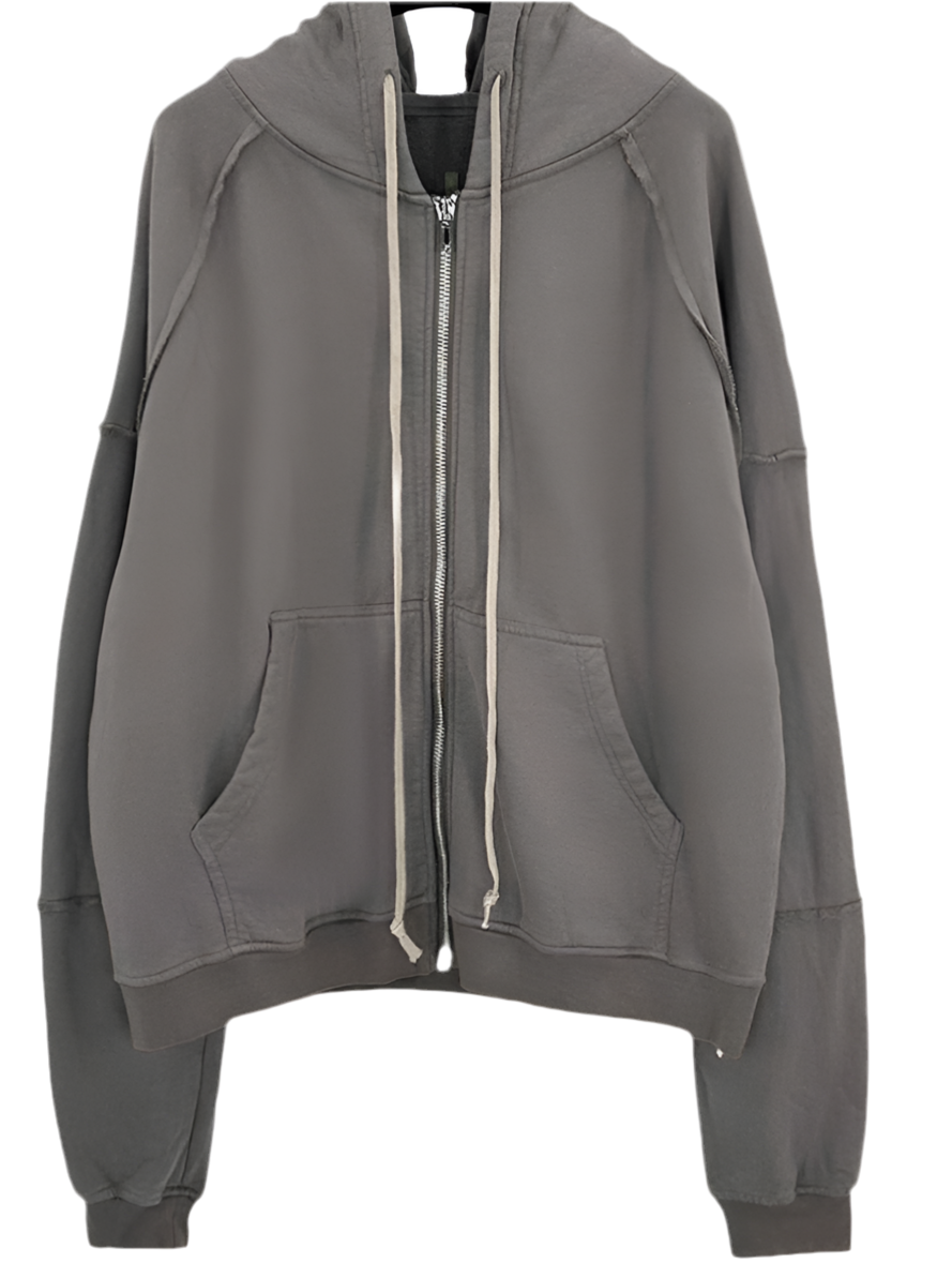 Rick Owens DRKSHDW Jason Zip Hoodie Dust