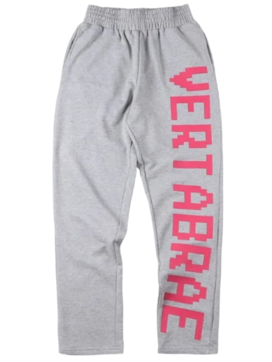 aVertabrae Grey with Pink Logo Sweatpant