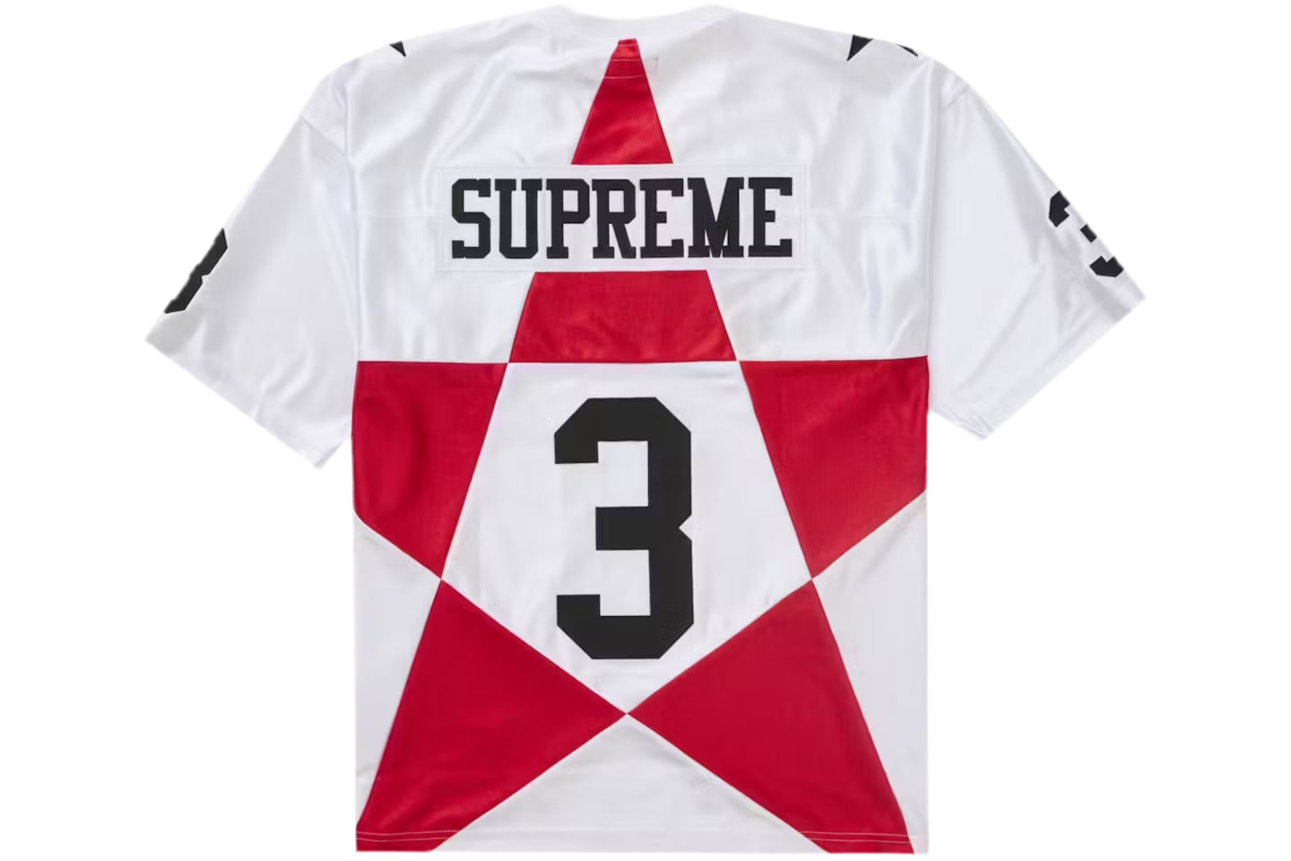 cSupreme Star Football Jersey 'White Red'