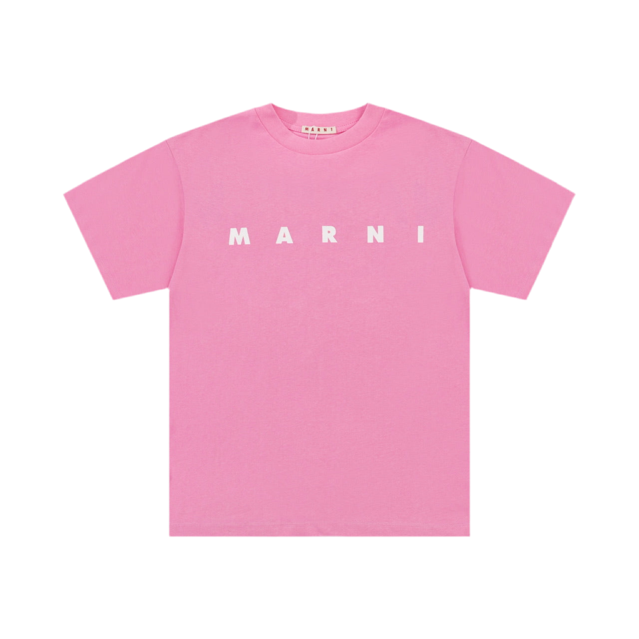 Marni Pink Logo Print T-Shirt