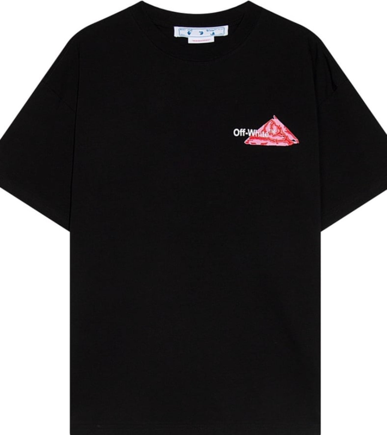 Slim Off white tee Black