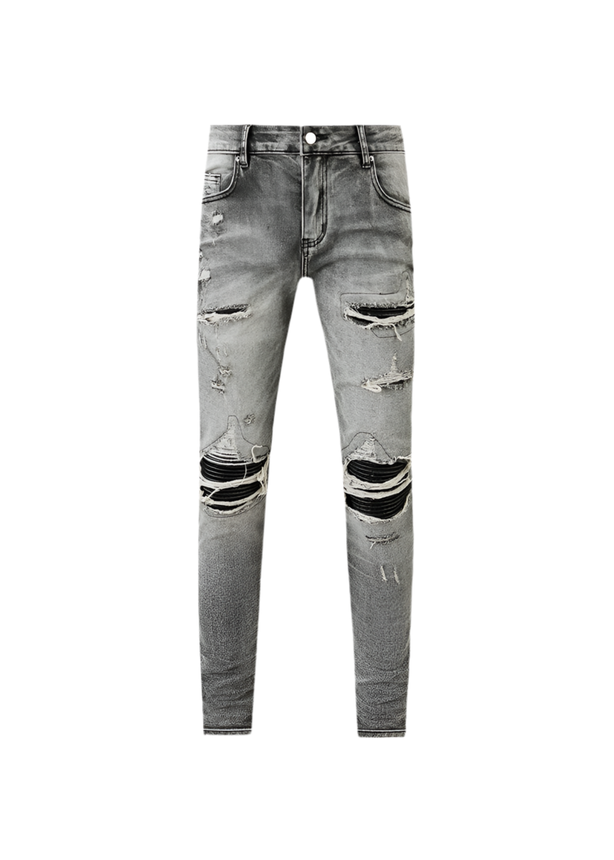 AMIRI JEAN MX1 Distressed Grey/Black