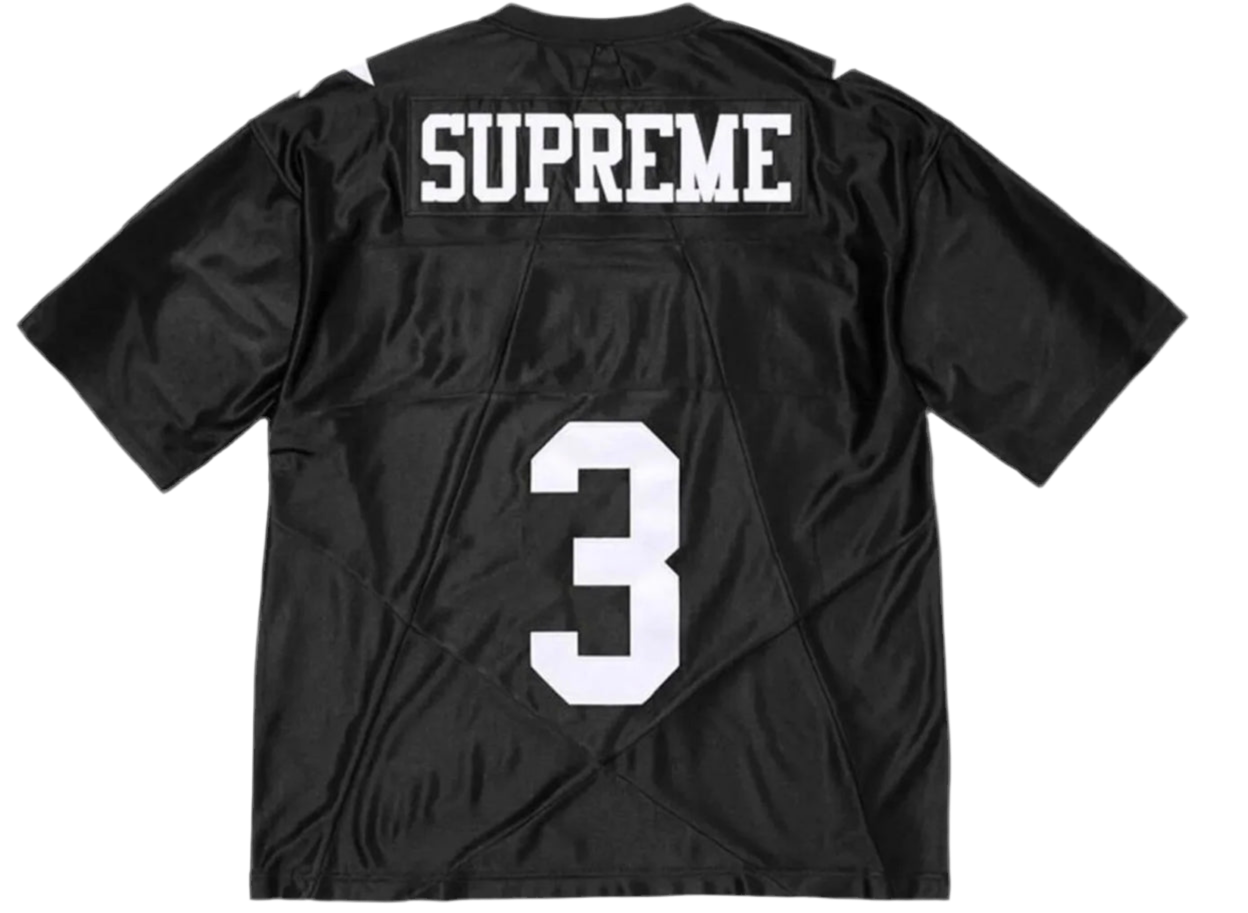 BLACK Supreme Star Football Jersey