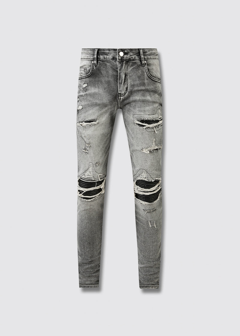 AMIRI JEAN MX1 Distressed Grey/Black