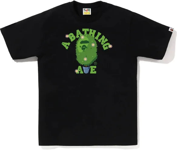 A Bathing Ape BAPE Black Bonsai Tree College Tee