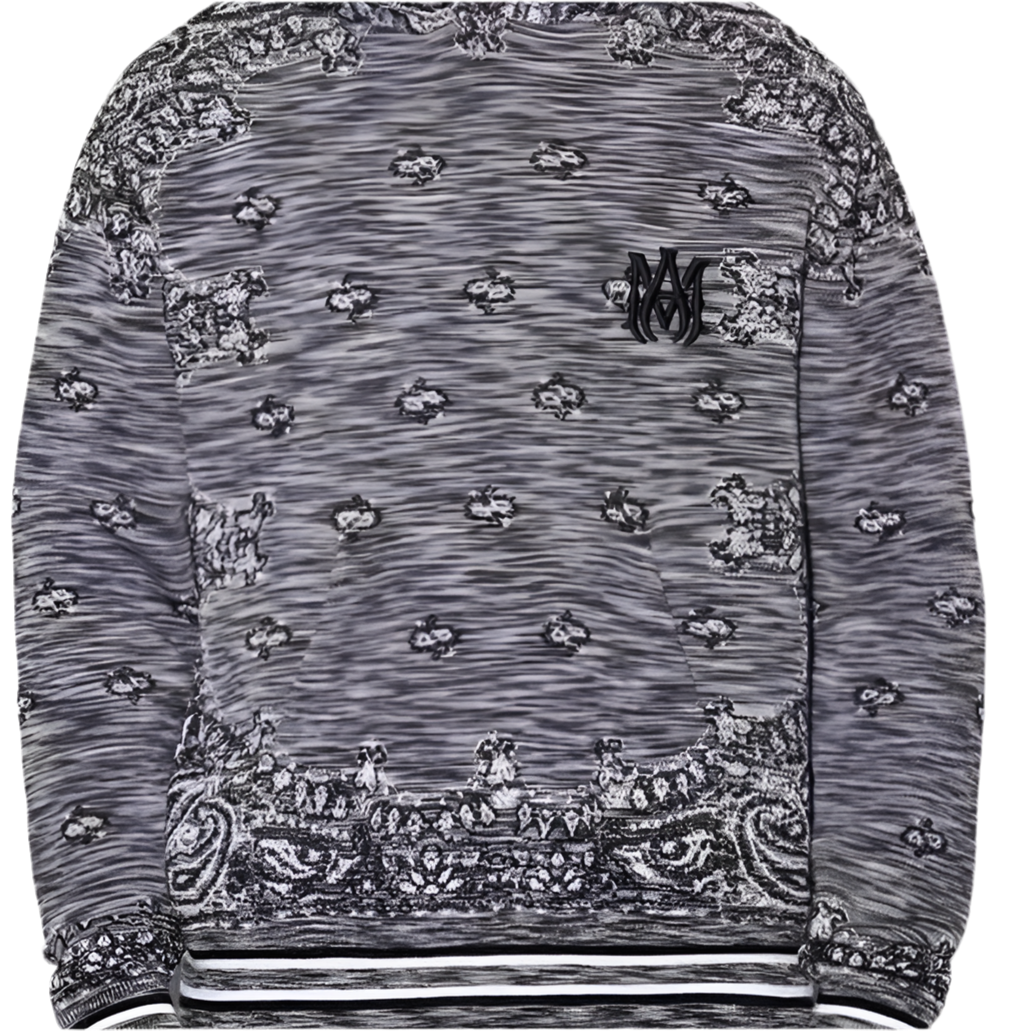 Amiri Bandana wool knitted hoodie