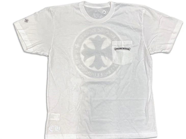 HOLLYWOOD YELLOW PLUS CROSS TEE "WHITE"