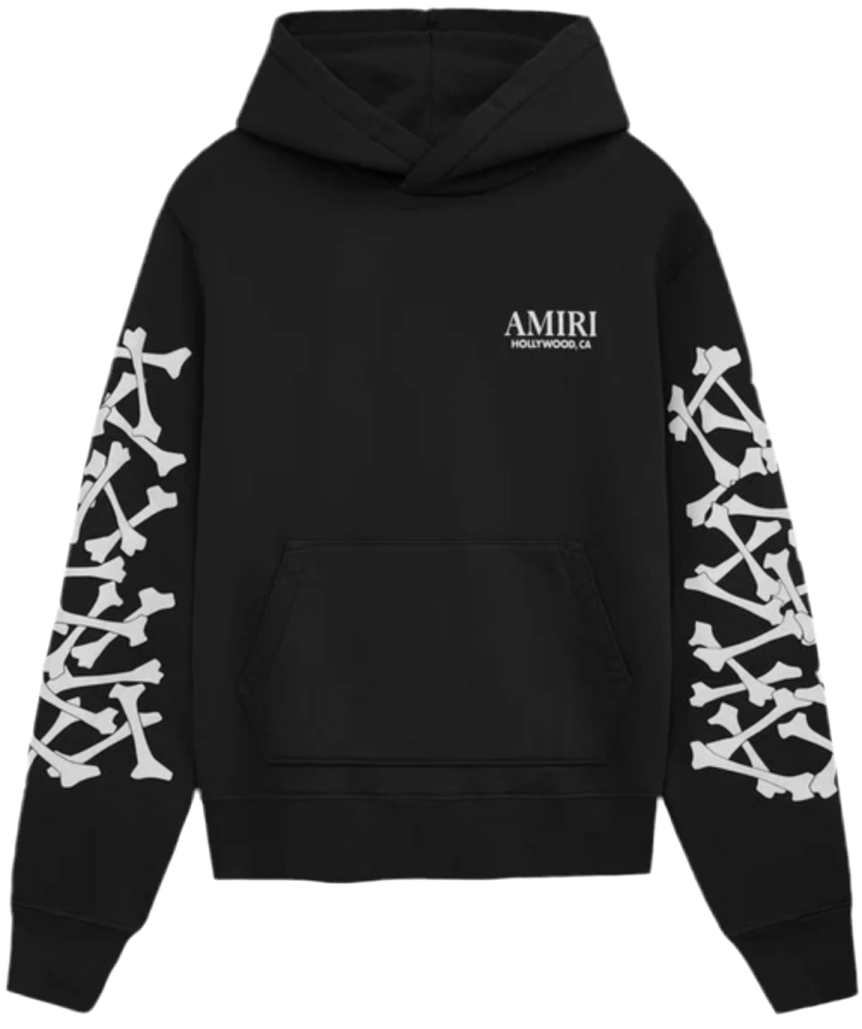 AMIRI BONES STACKED HOODIE Black