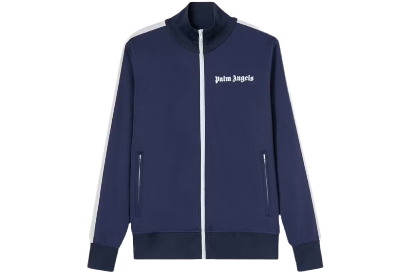 Palm Angels Navy Blue Track Jacket
Navy Blue/White