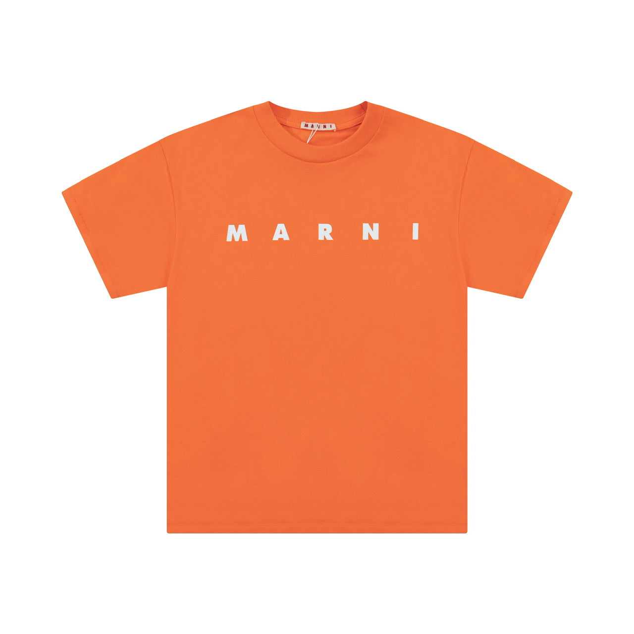 MARNI Logo Print T-Shirt in Orange