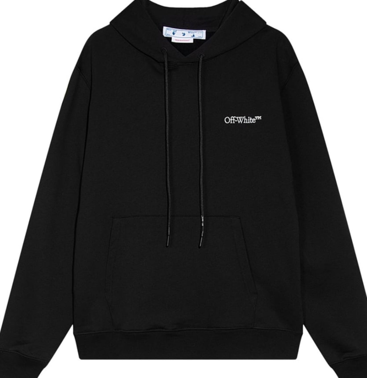 Off-White Arrow Skate cotton hoodie black