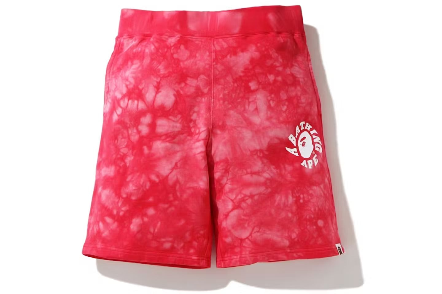 BAPE Tie Dye Sweat Shorts Pink