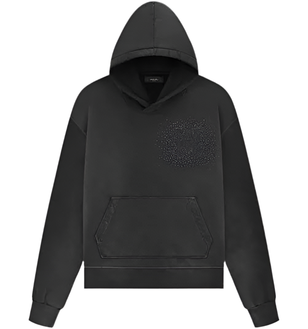 Amiri Crystal Burst Hoodie Black