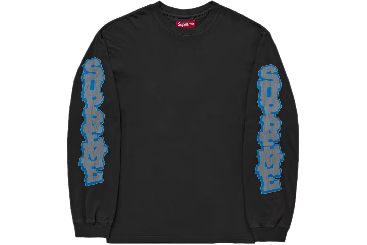 Supreme Cracked Sleeve L/S Top
Washed Black