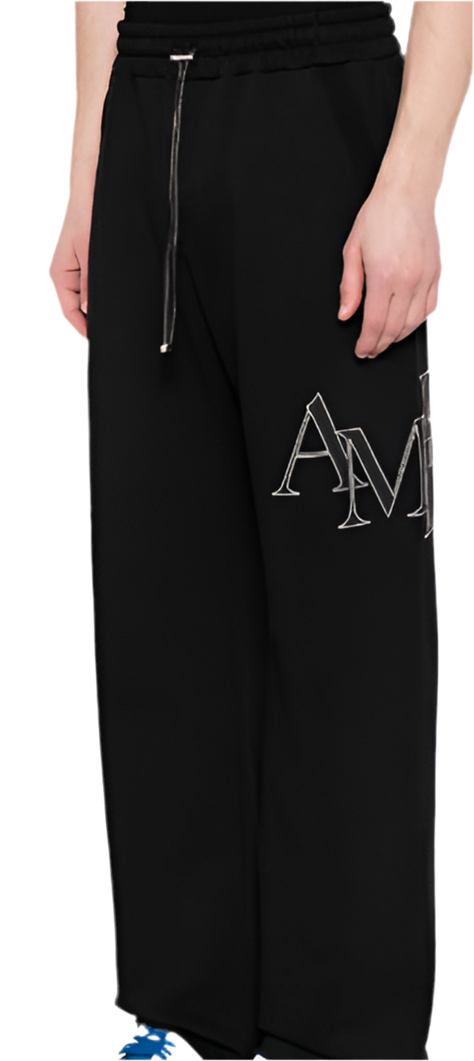 AMIRI STAGGERED SWEATPANT - Black