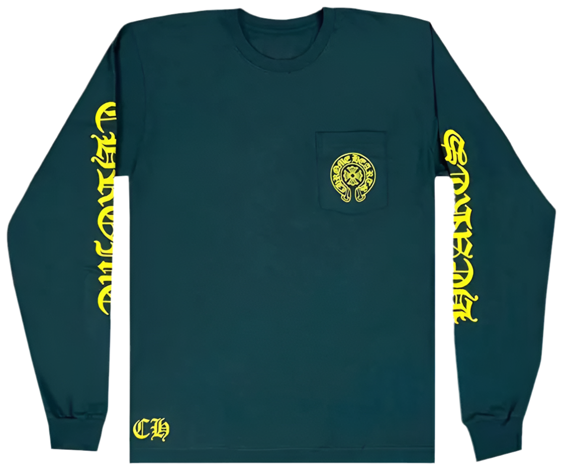 Chrome Hearts Horseshoe Long-Sleeve 'Green/Yellow'