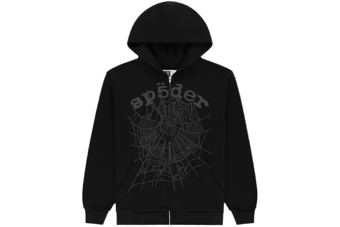 Sp5der OG Web V2 Phantom Zip Up Hoodie
Black