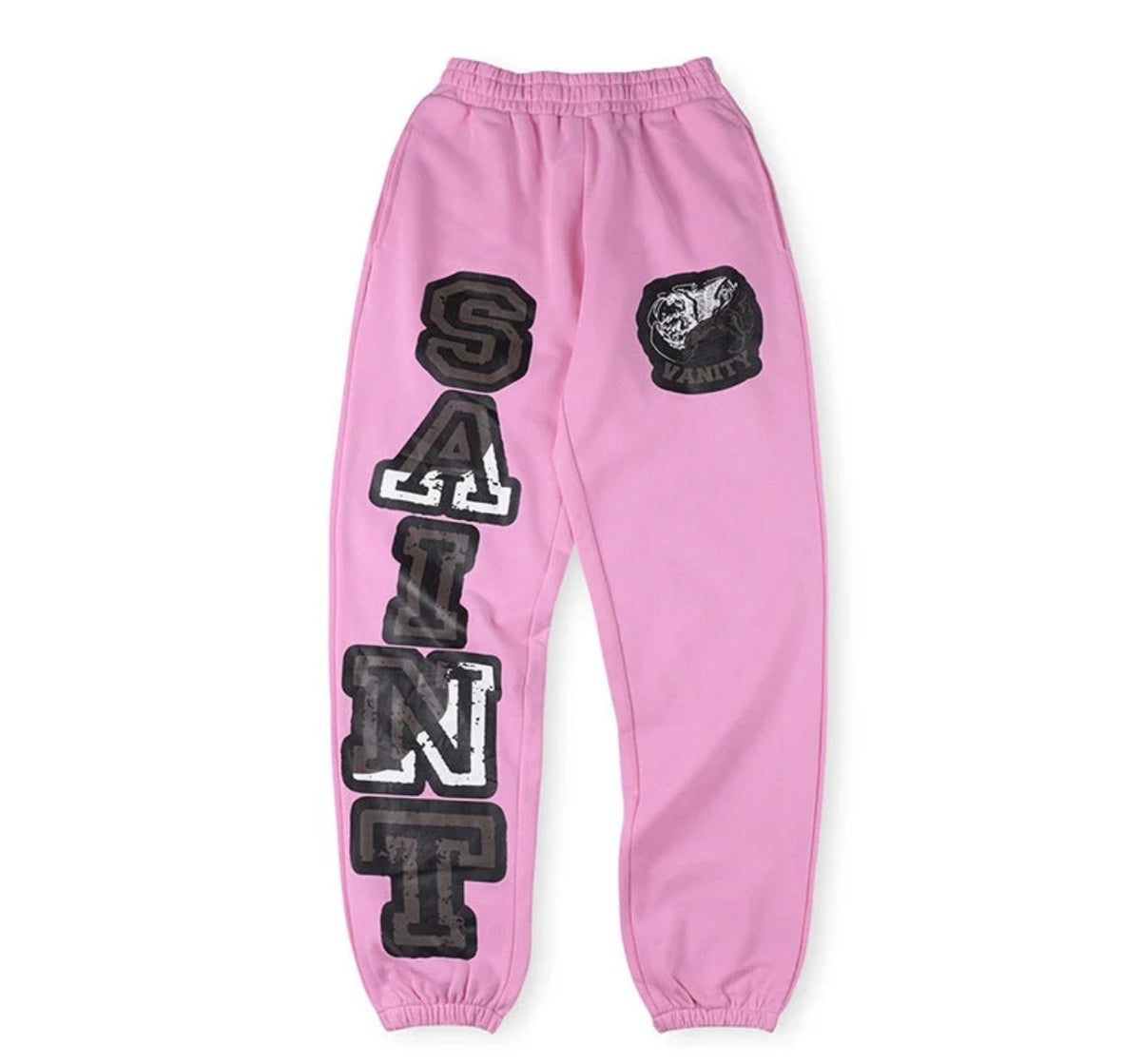Saint Vanity Griffin Sweatpants in Pink