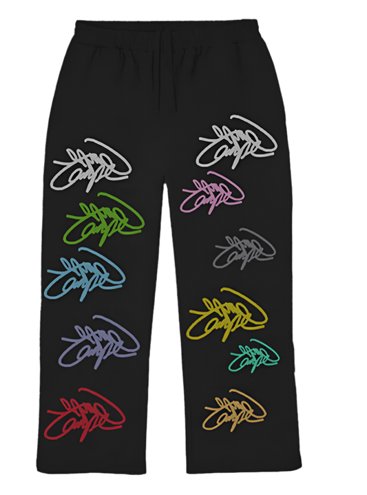 CARPE 
Black "Graffiti" Sweats