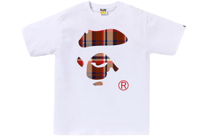 BAPE Check Ape Face Tee
White